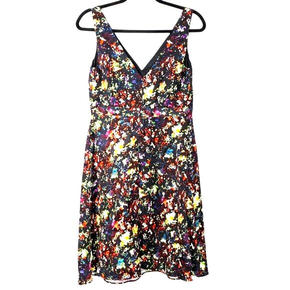 Gap Maternity Abstract Print Sleeveless V-Neck Empire Waist Dress with Pockets 2 - Picture 1 of 11